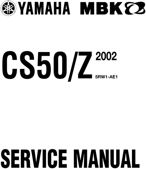 Product picture 2002 - 2005 YAMAHA CS50 CS 50 JOG WORKSHOP SERVICE MANUAL